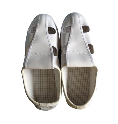 Beyaz Renk Unisex PVC Dört Delik Esd Temiz Oda Ayakkabı